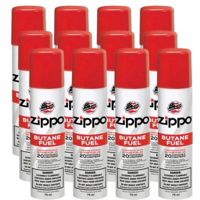 ZIPPO SMALL BUTANE FUEL 75ml - 12ct/PACK